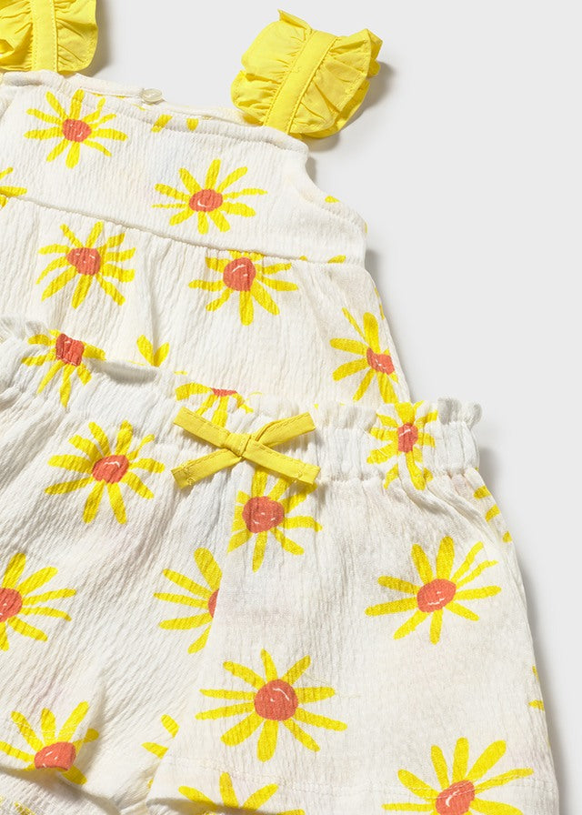 Mayoral Conjunto calção e camisola de alças bebé