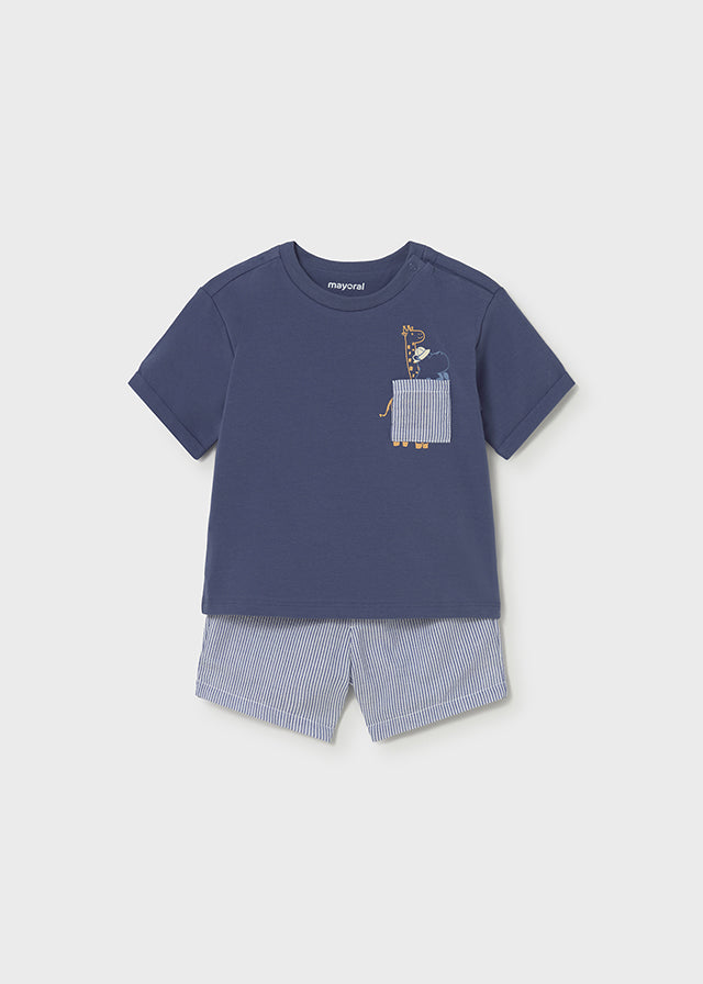 Mayoral Conjunto bermuda e camisa bebé