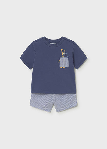 Mayoral Conjunto bermuda e camisa bebé
