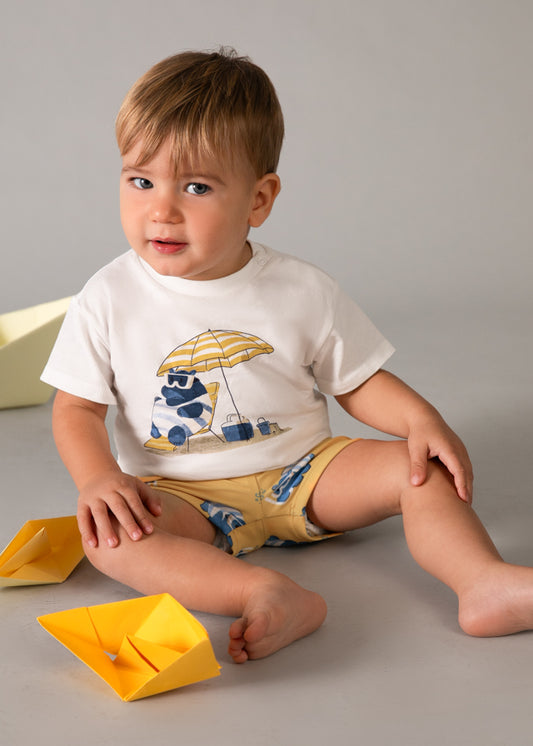 Mayoral Conjunto banho e t-shirt proteção solar bebé