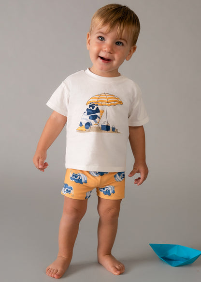 Mayoral Conjunto banho e t-shirt proteção solar bebé