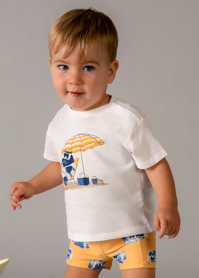 Mayoral Conjunto banho e t-shirt proteção solar bebé