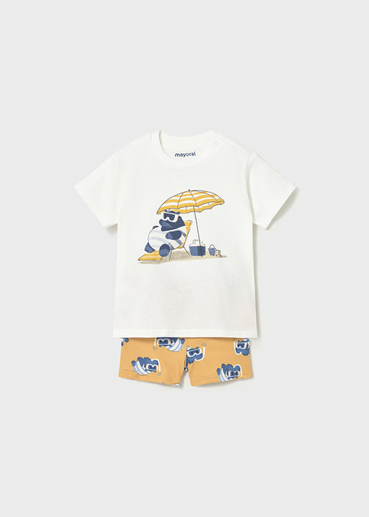 Mayoral Conjunto banho e t-shirt proteção solar bebé