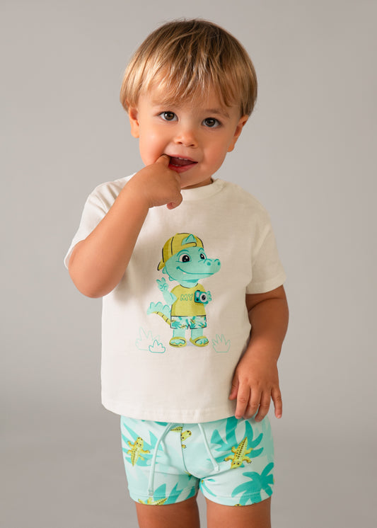 Mayoral Conjunto banho e t-shirt proteção solar bebé