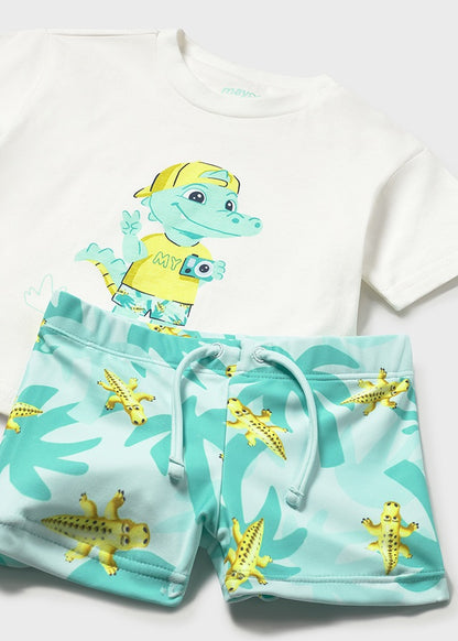 Mayoral Conjunto banho e t-shirt proteção solar bebé