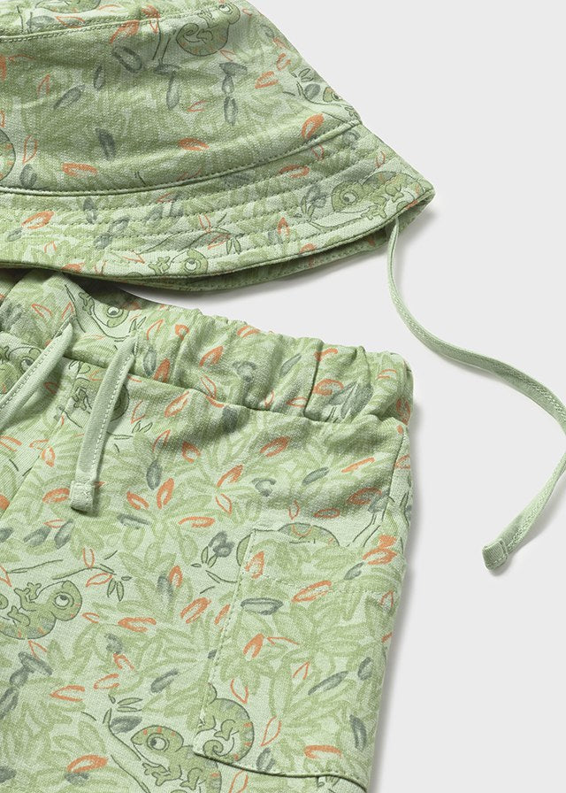 Mayoral Conjunto 3 peças com chapéu bebé