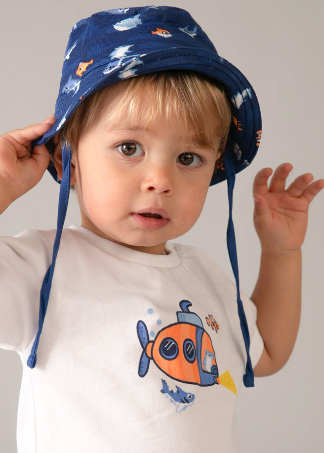 Mayoral Conjunto 3 peças com chapéu bebé