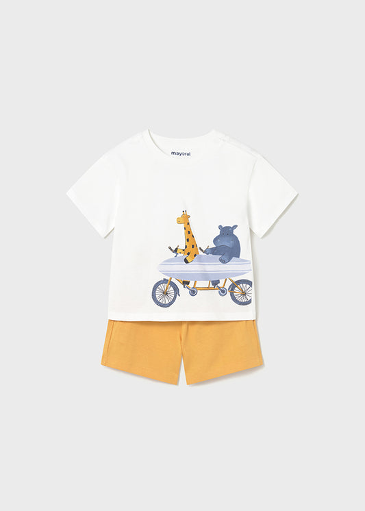 Mayoral Conjunto calção e t-shirt surf bebé