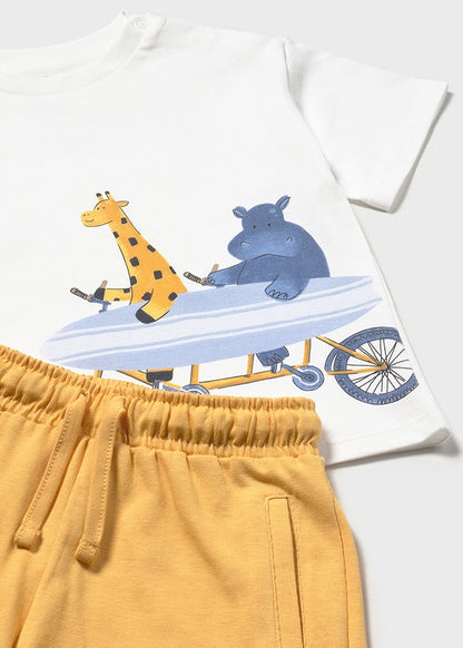 Mayoral Conjunto calção e t-shirt surf bebé