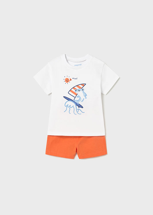Mayoral Conjunto calção e t-shirt bebé
