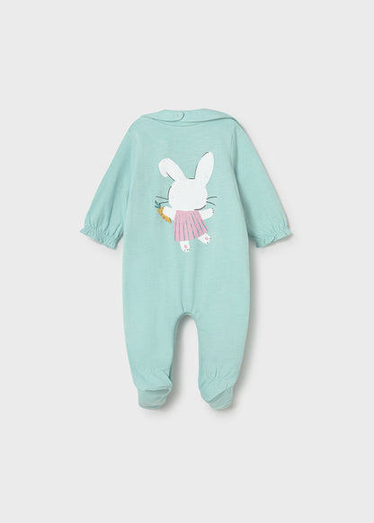 Mayoral Pijama comprido com babete recém nascida