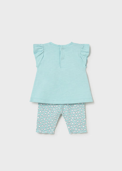 Mayoral Conjunto leggings estampado e t-shirt recém nascida