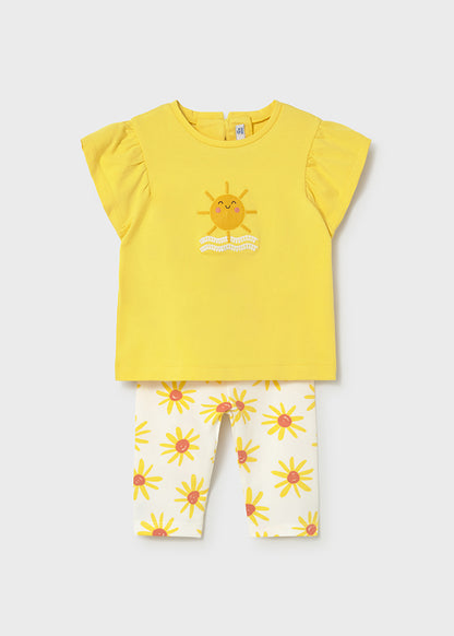 Mayoral Conjunto leggings estampado e t-shirt bebé