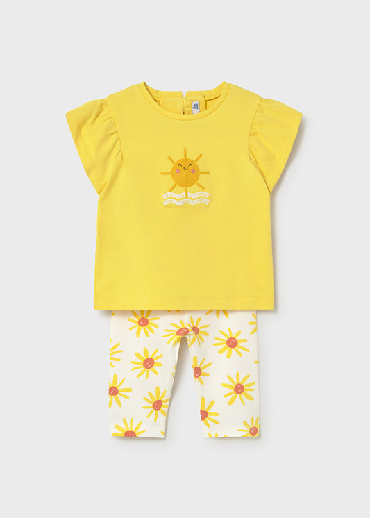 Mayoral Conjunto leggings estampado e t-shirt bebé