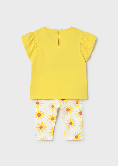 Mayoral Conjunto leggings estampado e t-shirt bebé