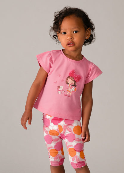 Mayoral Conjunto leggings estampado e t-shirt bebé