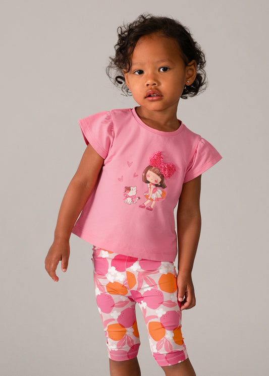 Mayoral Conjunto leggings estampado e t-shirt bebé