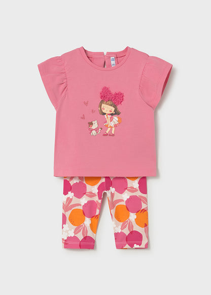Mayoral Conjunto leggings estampado e t-shirt bebé