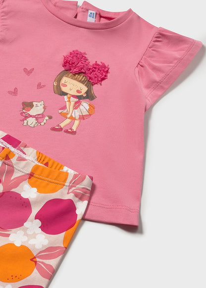 Mayoral Conjunto leggings estampado e t-shirt bebé