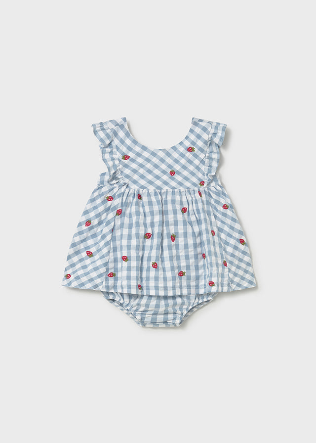 Mayoral Vestido com tapa fraldas recém nascida