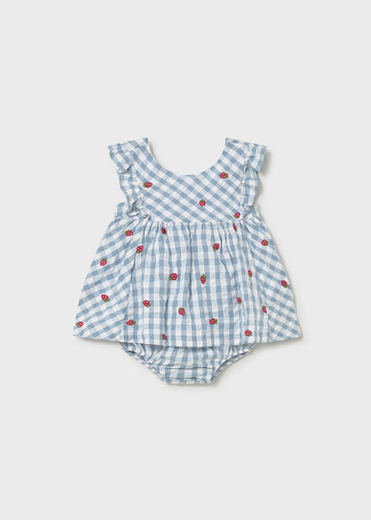 Mayoral Vestido com tapa fraldas recém nascida