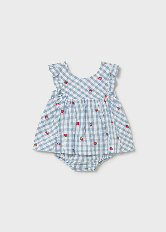 Mayoral Vestido com tapa fraldas recém nascida