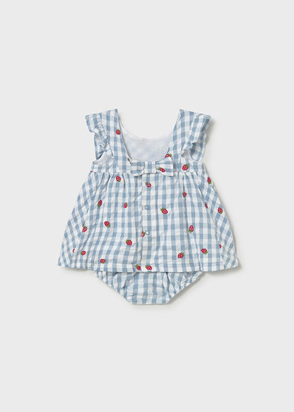 Mayoral Vestido com tapa fraldas recém nascida