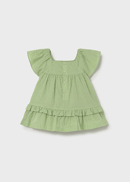 Mayoral Vestido folhos bebé