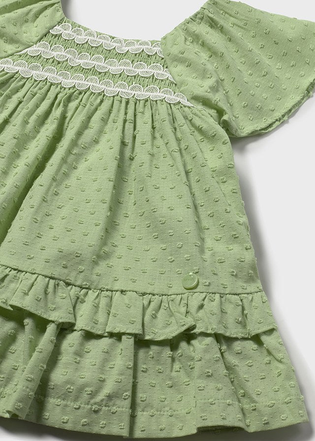 Mayoral Vestido folhos bebé
