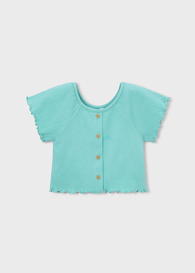 Mayoral T-shirt com folhos menina