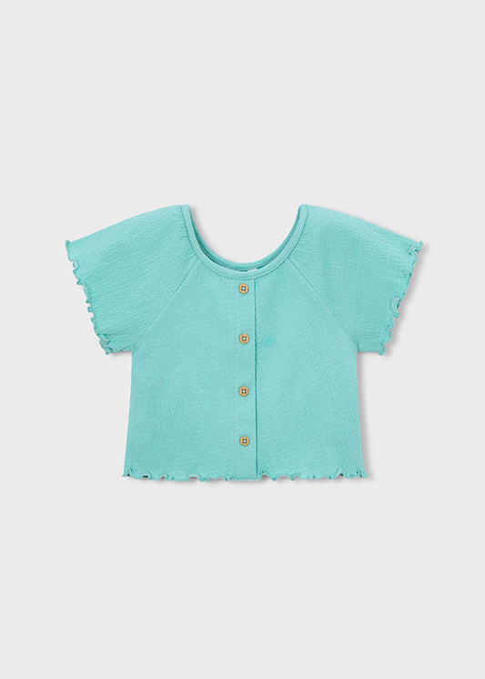 Mayoral T-shirt com folhos menina
