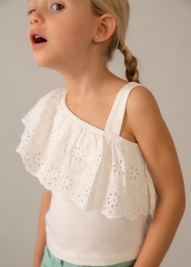 Mayoral Camisola alças folho menina