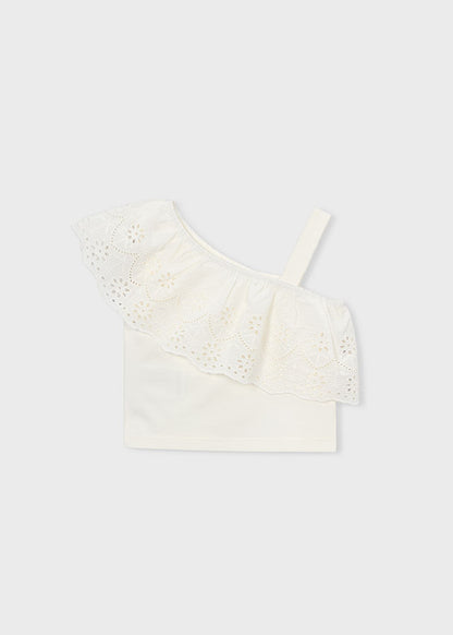Mayoral Camisola alças folho menina