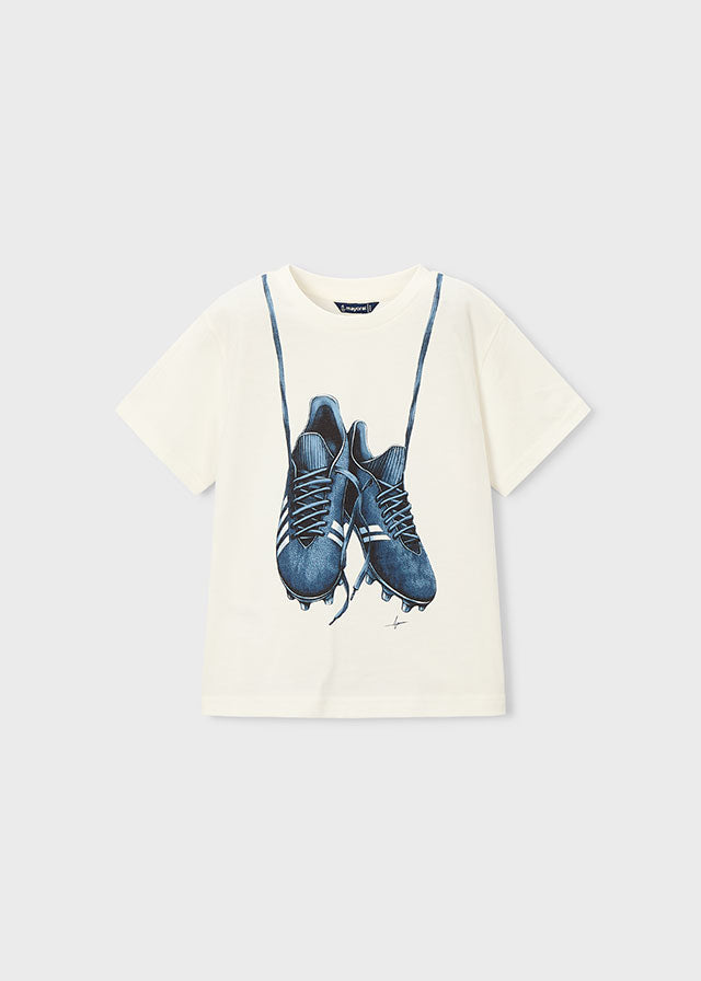 Mayoral T-shirt chuteiras menino