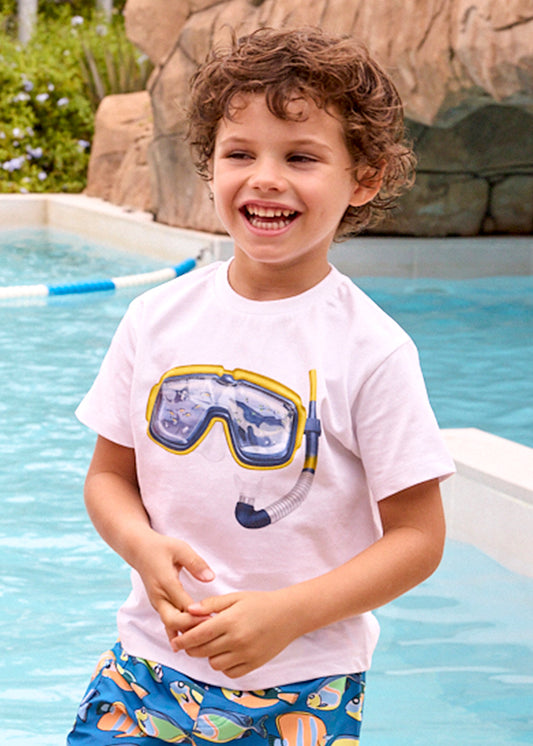 Mayoral T-shirt óculos de mergulho menino