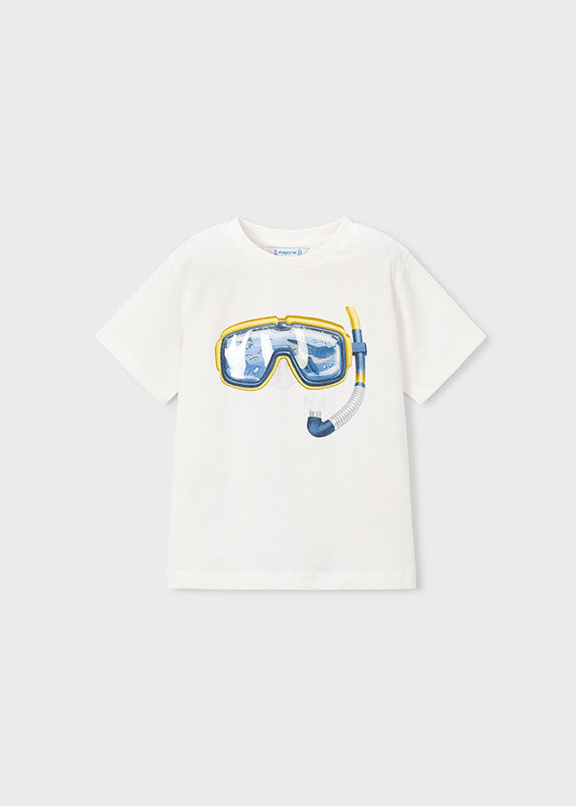 Mayoral T-shirt óculos de mergulho menino