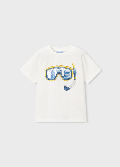 Mayoral T-shirt óculos de mergulho menino