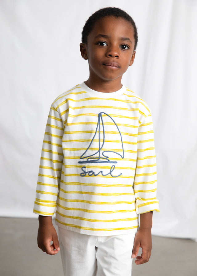 Mayoral Camisola riscas barco menino