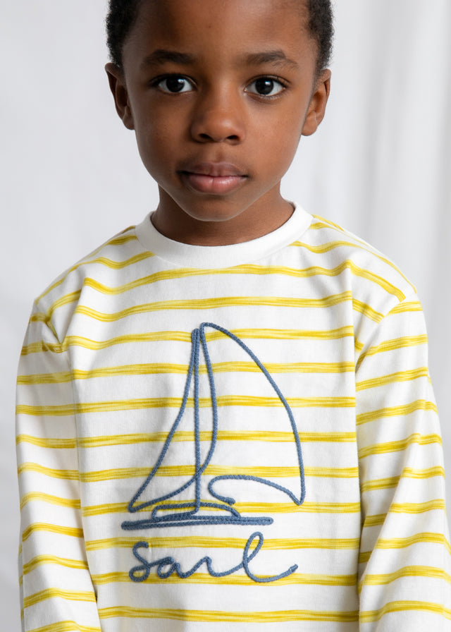 Mayoral Camisola riscas barco menino