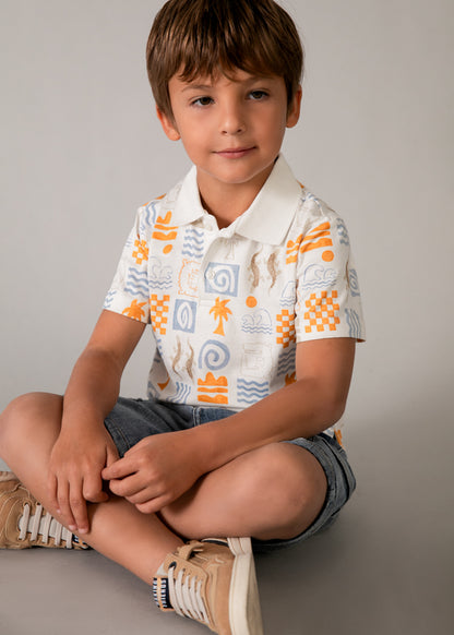Mayoral Polo estampado menino