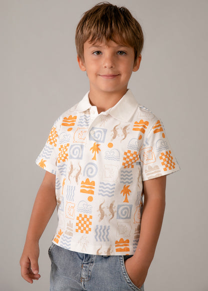 Mayoral Polo estampado menino