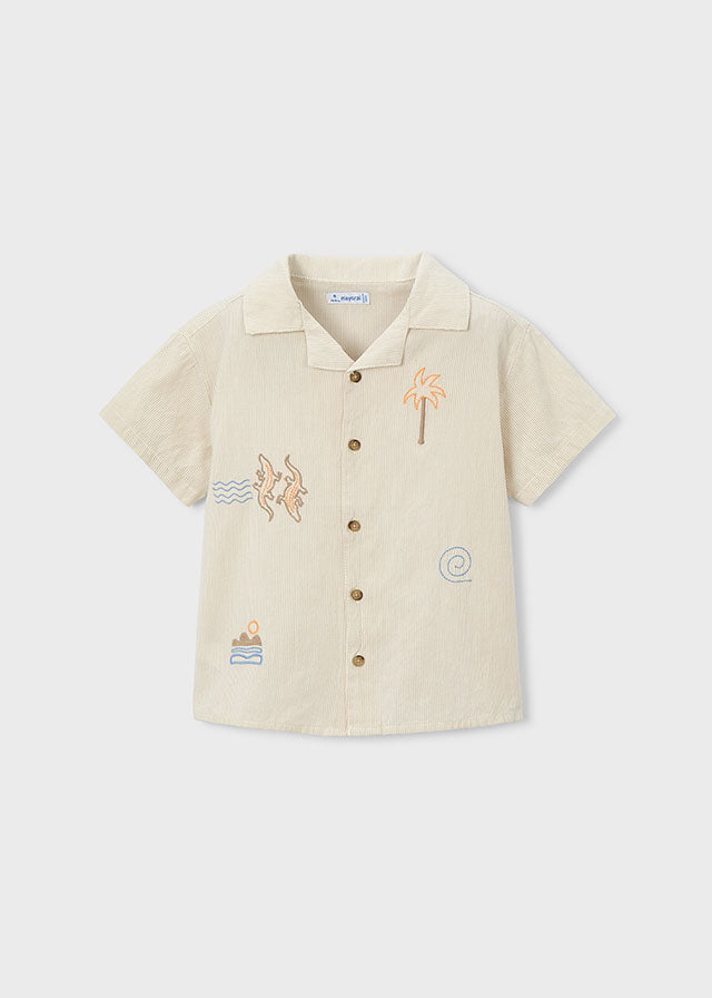 Mayoral Camisa detalhes bordados menino