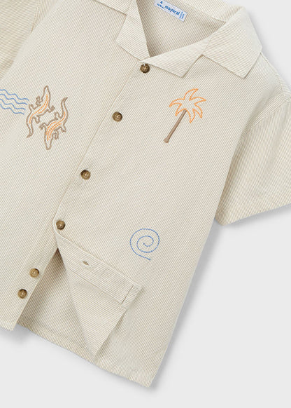 Mayoral Camisa detalhes bordados menino