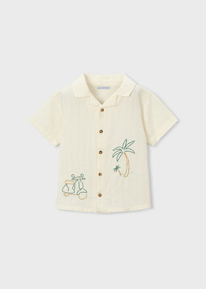 Mayoral Camisa detalhes bordados menino