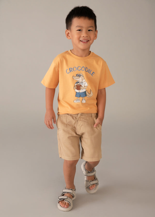 Mayoral Bermuda relaxed fit com linho menino