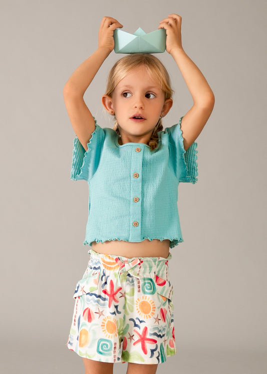 Mayoral Calções estampado menina
