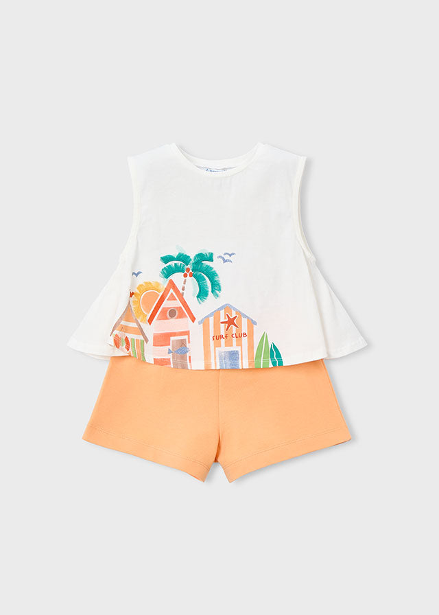 Mayoral Conjunto calção e t-shirt menina