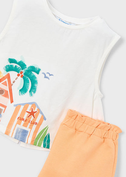 Mayoral Conjunto calção e t-shirt menina
