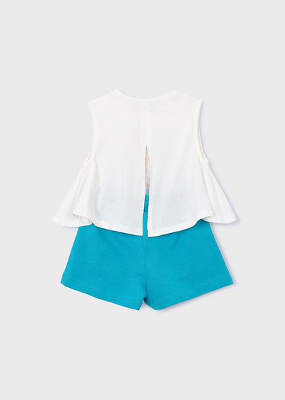 Mayoral Conjunto calção e t-shirt menina