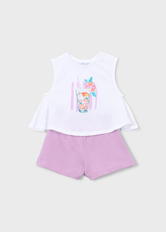 Mayoral Conjunto calção e t-shirt menina